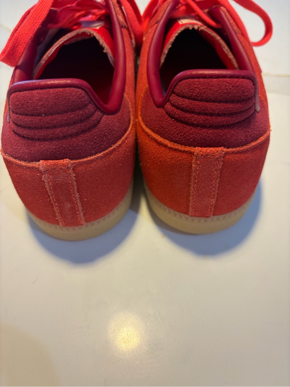 Adidas Samba Valentine’s limited edition Suede Sneakers Red & White 8 women - Picture 4 of 11